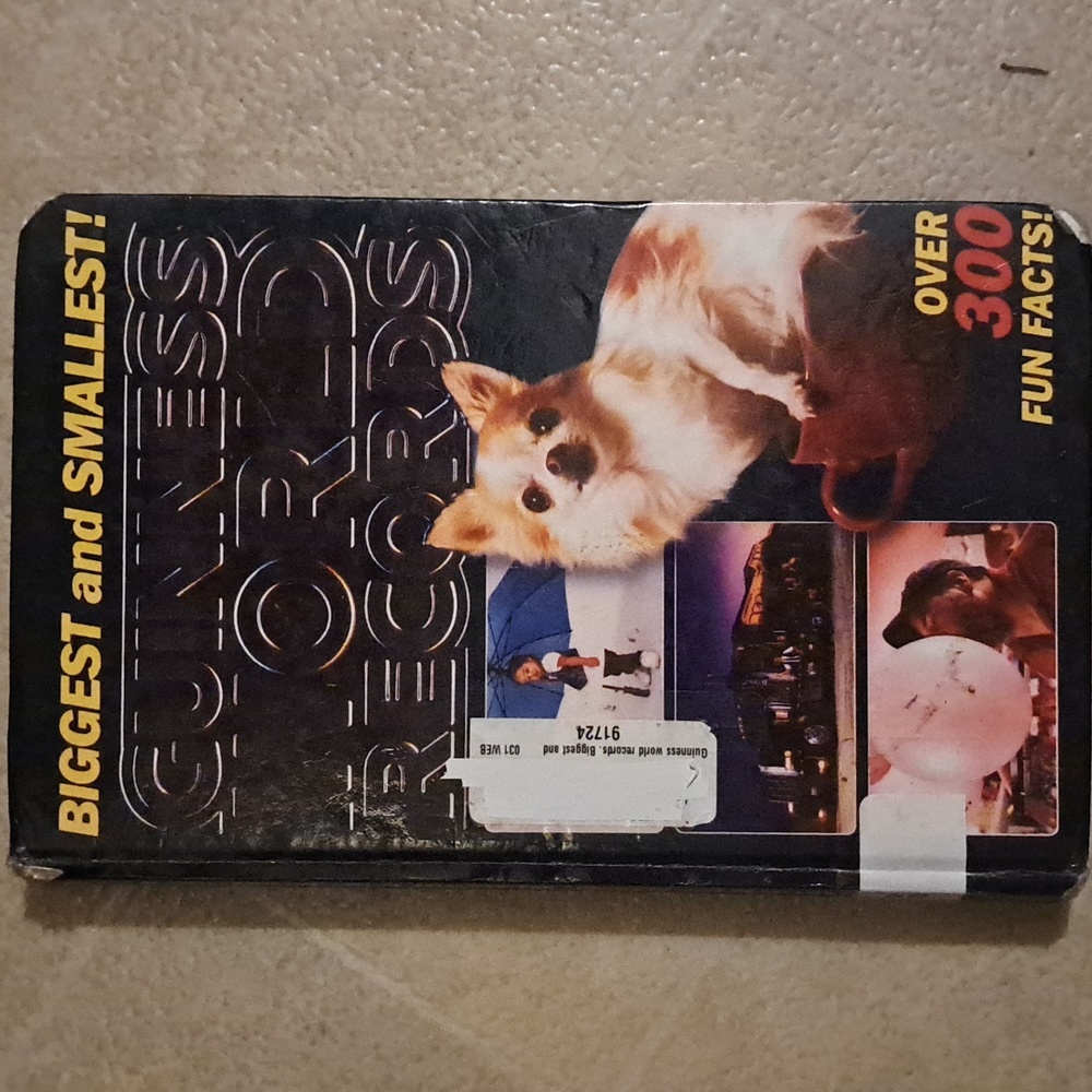 Guinness World Records Biggest & Smallest hard cover book ages 8-12